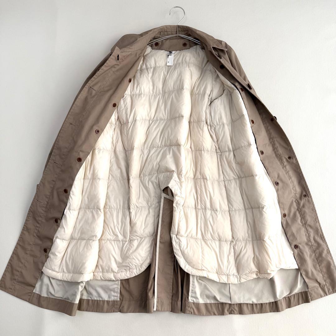 【MHL】ダウンライナー付きステンカラーコート（M）ブラウン　トレンチコート