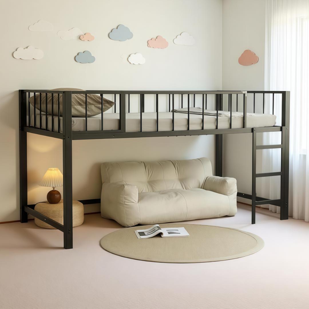 人気再入荷！ロフトベッド パイプベッド シングル 高さ110cm ロフトベッド