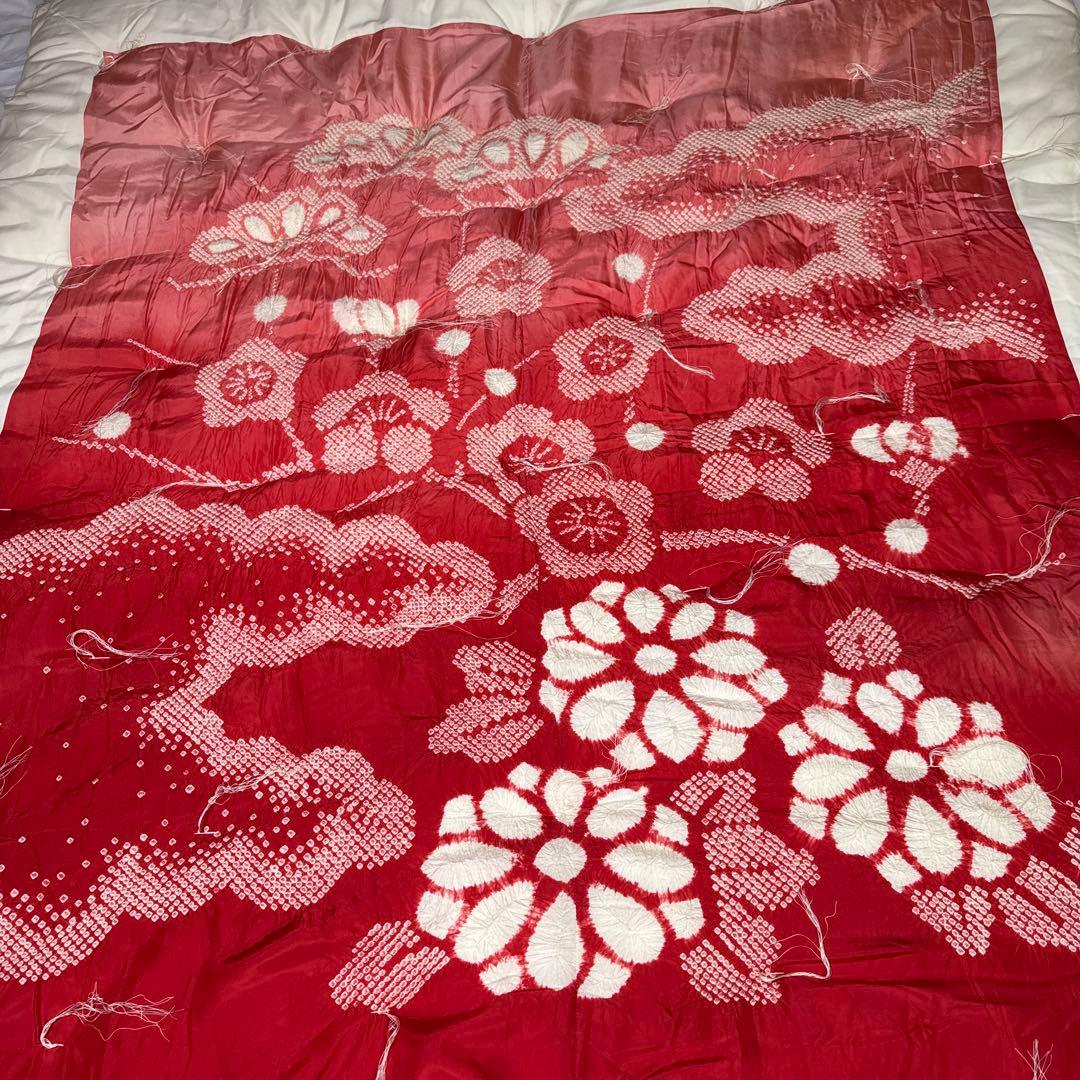 赤　婚礼掛け布団　新品未使用