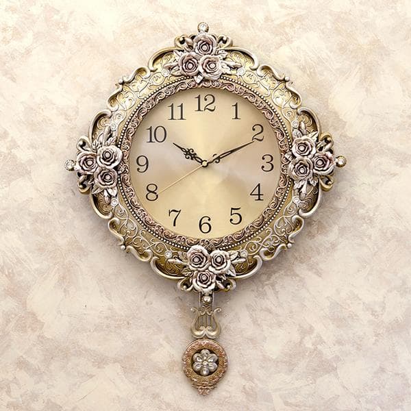 アンティーク調 高級 掛け時計【無音連続秒針付】ビクトリアンパレス
