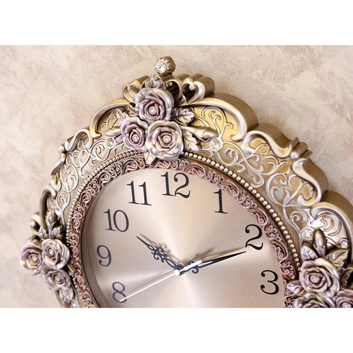 アンティーク調 高級 掛け時計【無音連続秒針付】ビクトリアンパレス