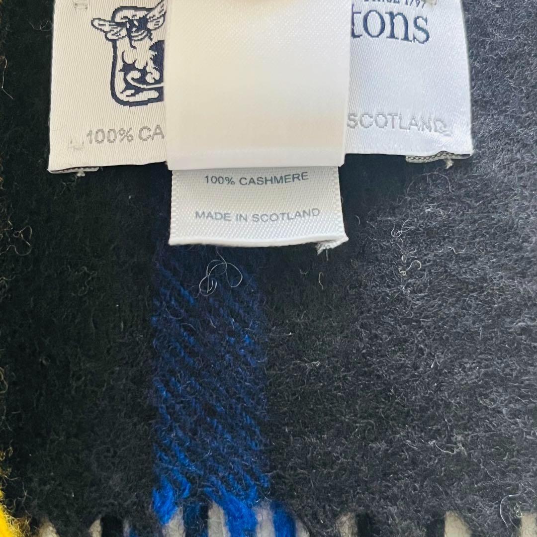 ★美品☆ジョンストンズJohnstons カシミヤ100％ 大判 ストール