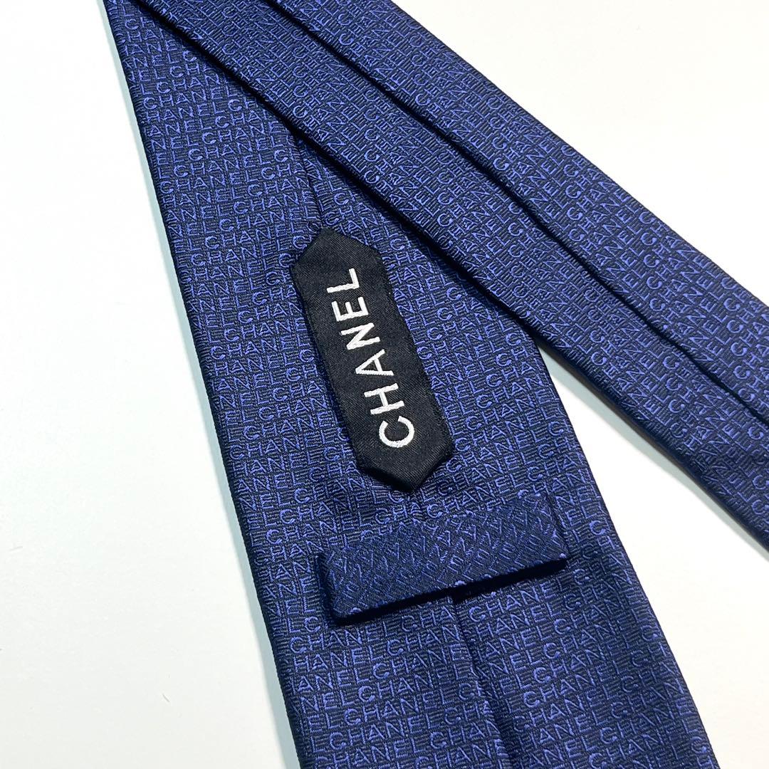 ✨極美品✨ CHANEL シャネル　ネクタイ　高級シルク　ブランドロゴ　ビジネス
