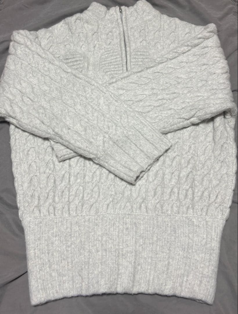 トップス Andmary Heart loose knit gray