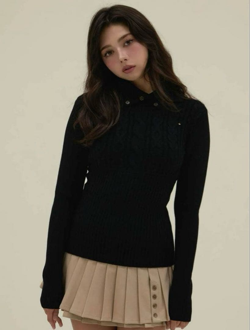 トップス ANDMARY Roxy turtle knit tops