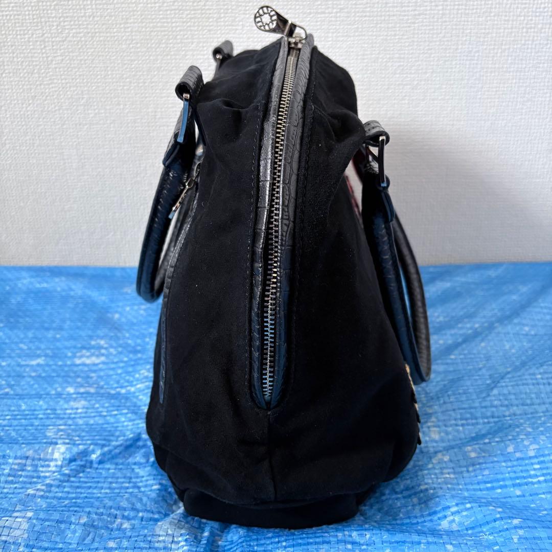 レア⬛︎ハローキティ⬛︎muta⬛︎ボストンバッグ⬛︎コラボ⬛︎レザー⬛︎クロコ型押し