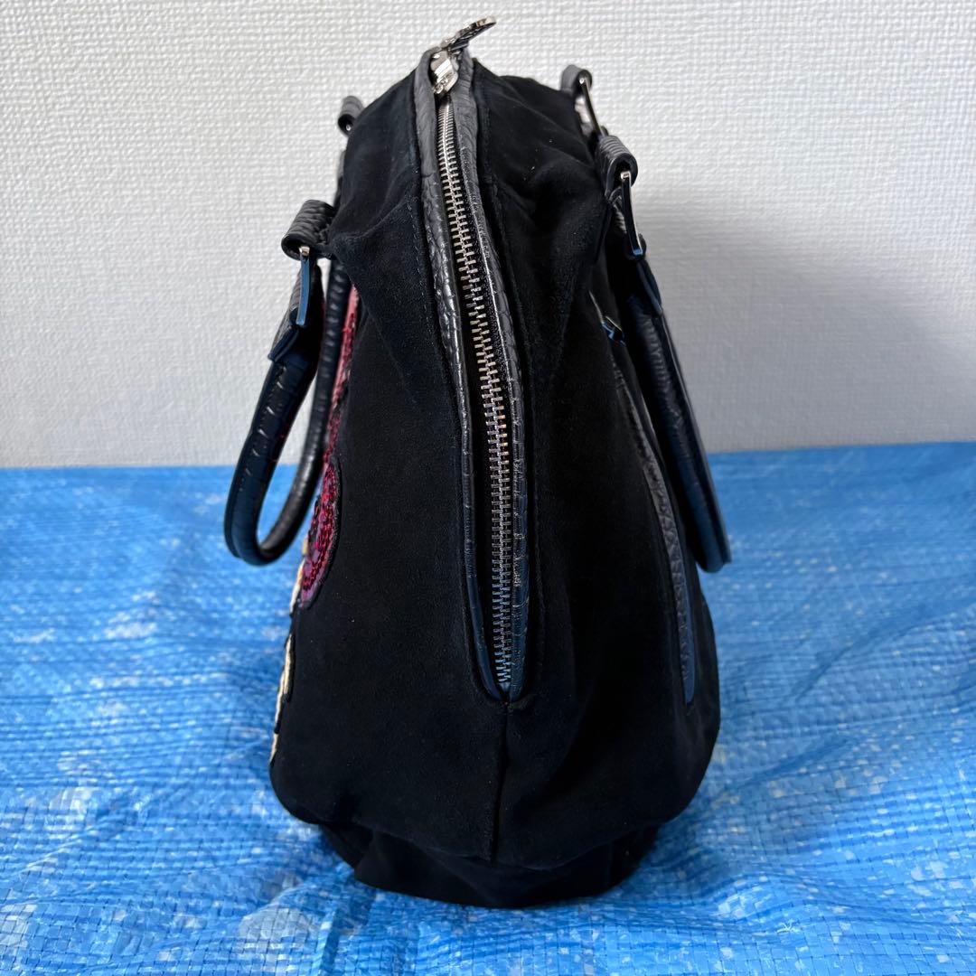 レア⬛︎ハローキティ⬛︎muta⬛︎ボストンバッグ⬛︎コラボ⬛︎レザー⬛︎クロコ型押し