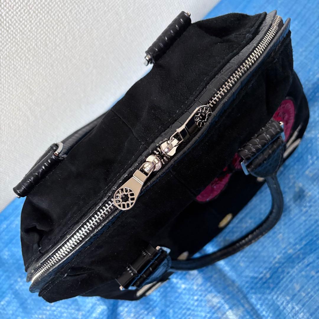 レア⬛︎ハローキティ⬛︎muta⬛︎ボストンバッグ⬛︎コラボ⬛︎レザー⬛︎クロコ型押し