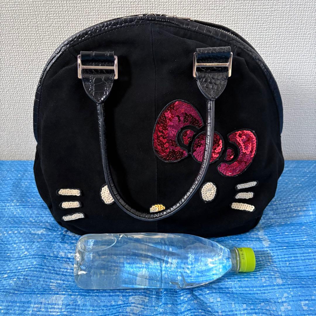 レア⬛︎ハローキティ⬛︎muta⬛︎ボストンバッグ⬛︎コラボ⬛︎レザー⬛︎クロコ型押し
