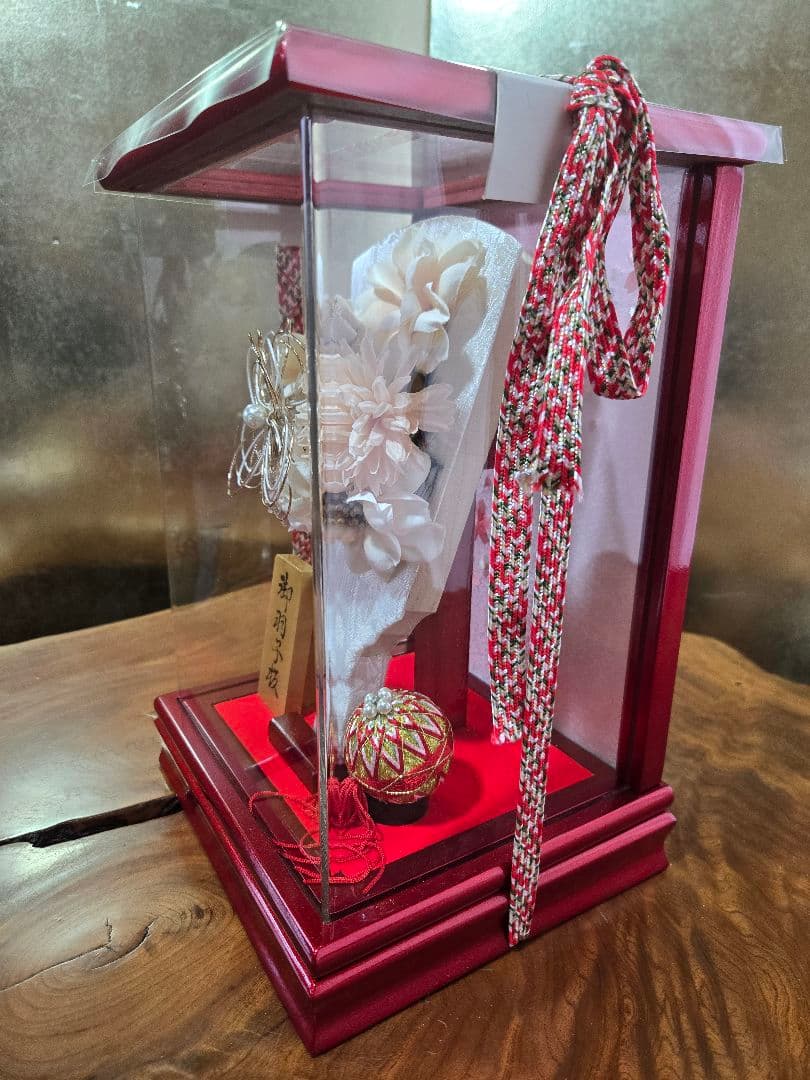 【展示品限り】正月飾り　羽子板　ケース飾り　※閉店セール　H28