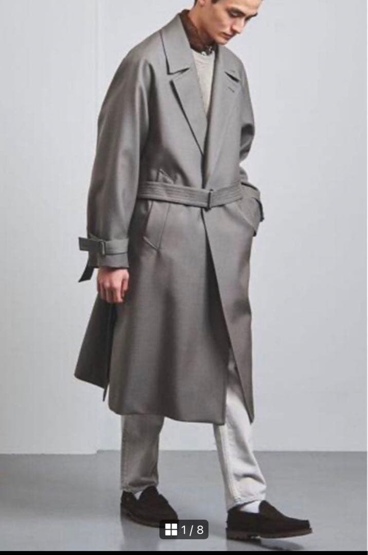 UNITED ARROWS ベルテッド ラップ トレンチコート