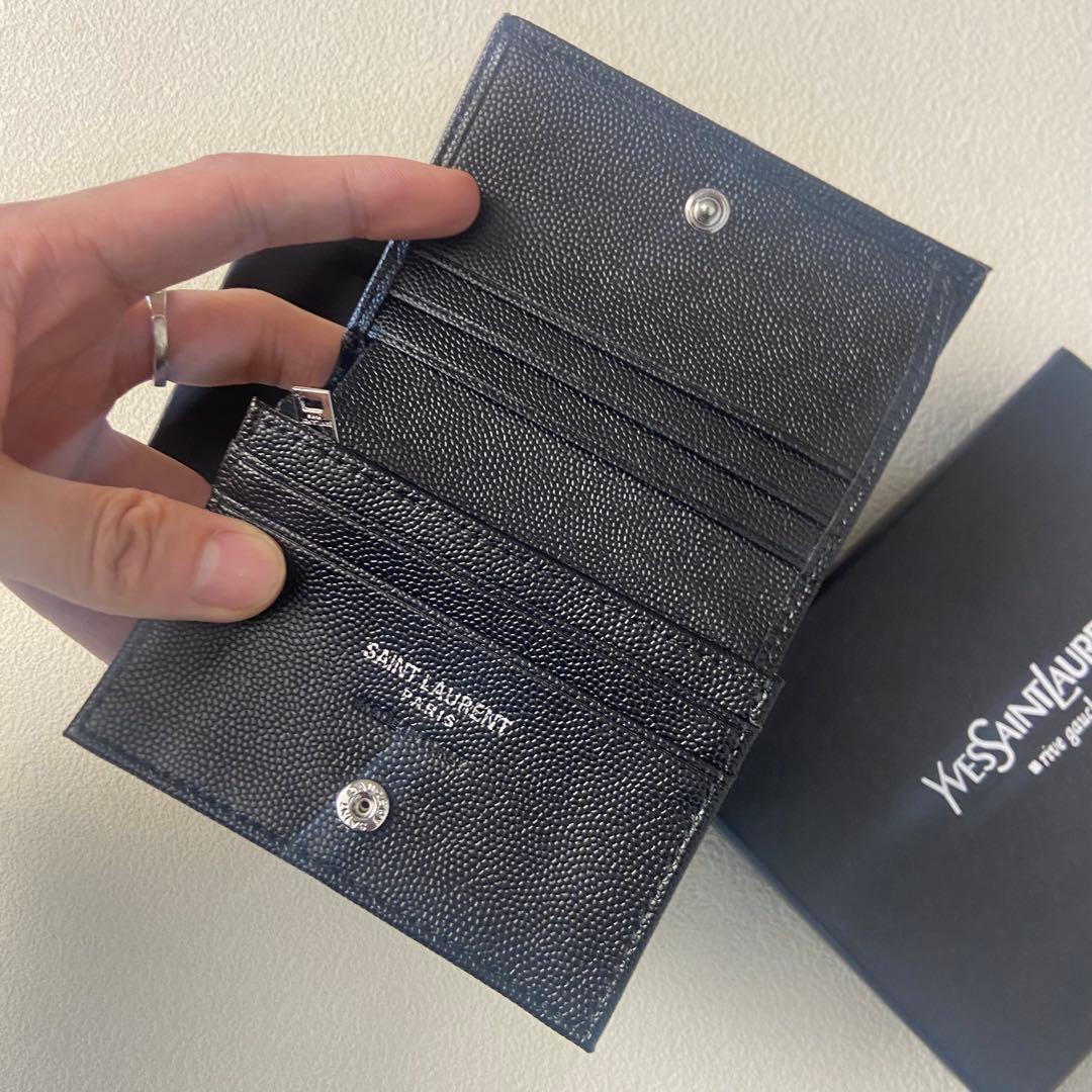 Yves Saint Laurent ブラック 二つ折り財布