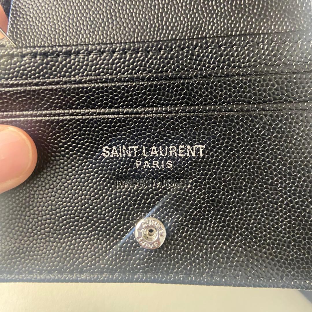 Yves Saint Laurent ブラック 二つ折り財布