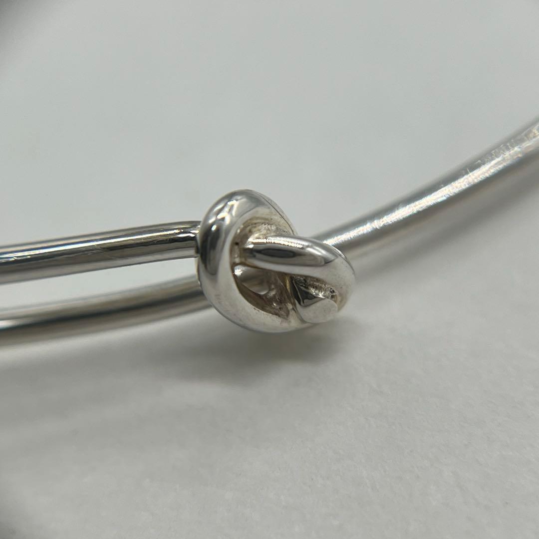 グッチ GUCCI ダブルノット バングル SV800 オールド 希少