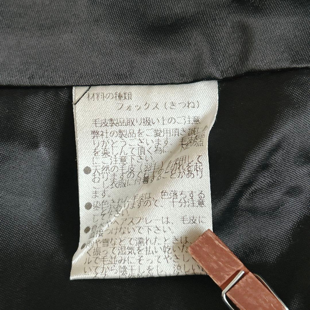 美品⁂ラムレザージャケット　ダブル　フォックスファー取り外し可能　ブラック　S