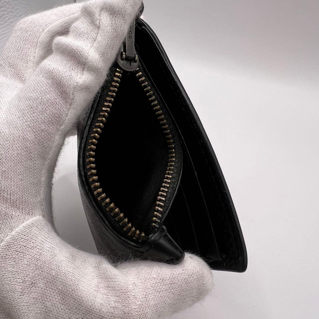 COACH C8272 二つ折り財布　マネークリップ　ブラック レザー　財布