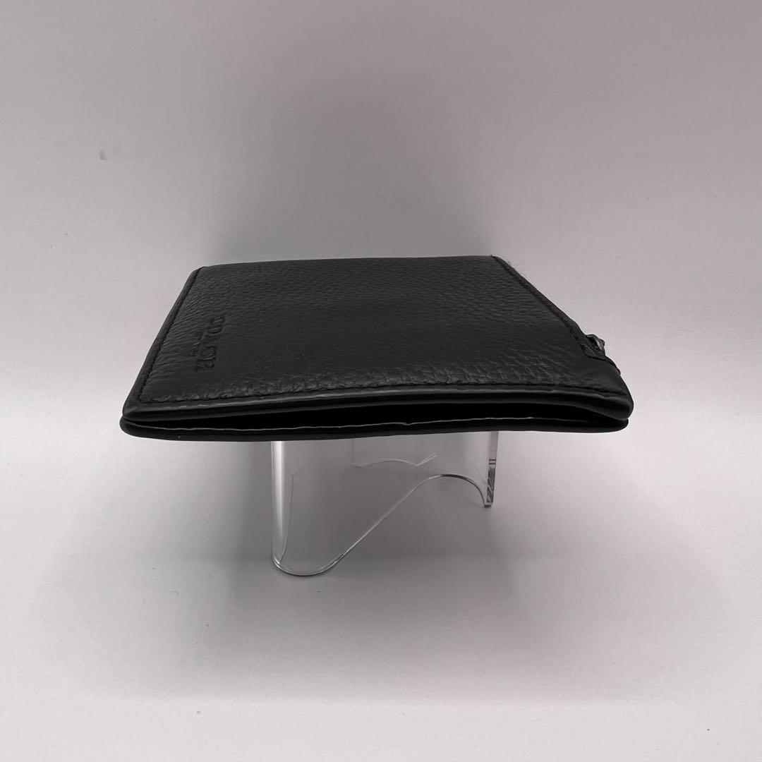 COACH C8272 二つ折り財布　マネークリップ　ブラック レザー　財布