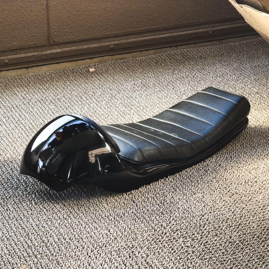 YAMAHA SR400 モトティーポB　セミダブルシート シート 黒