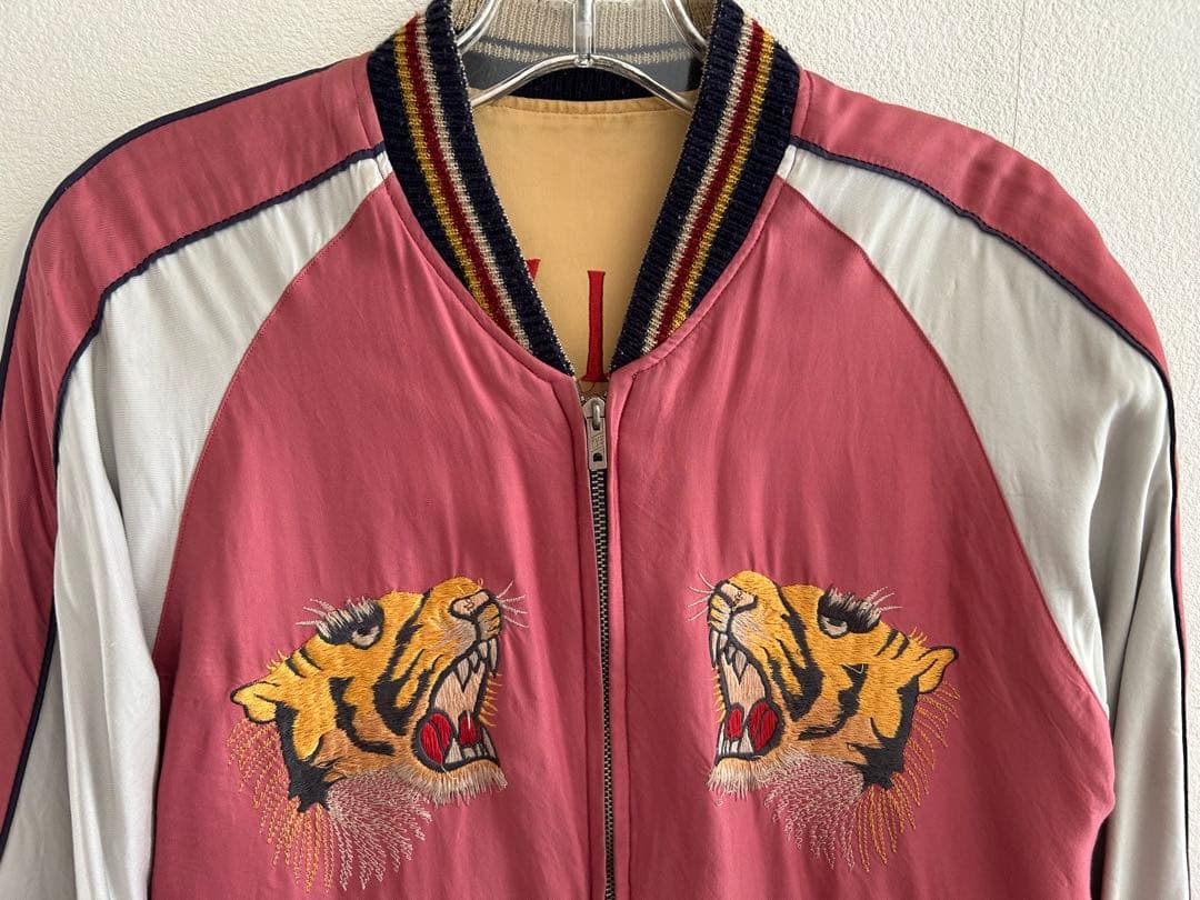 テーラー東洋 スーベニアジャケット 　スカジャン 虎顔×CHEVY LOVER