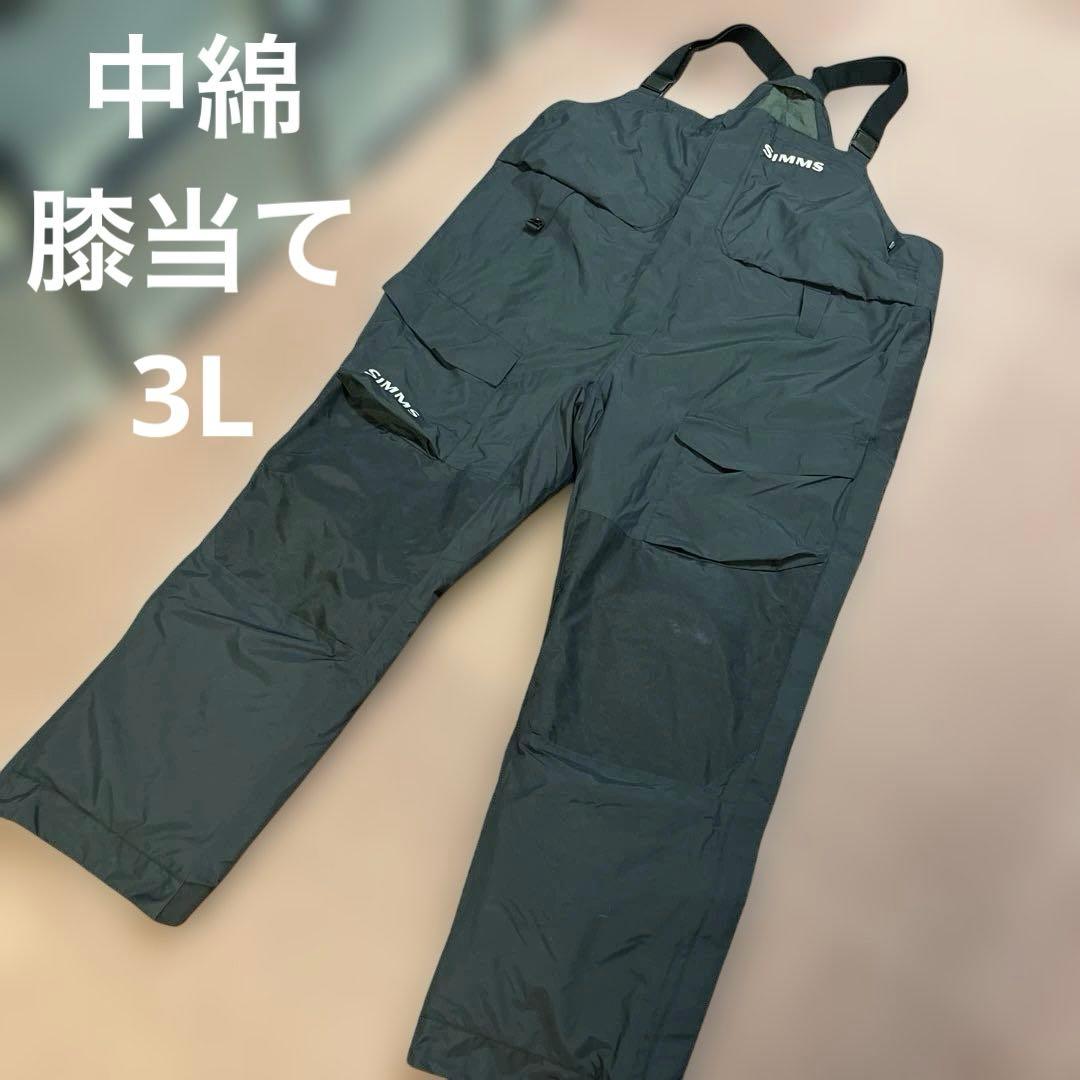 SIMMS ビブ　フィッシングパンツ 大きいサイズ　3L ダークグレー