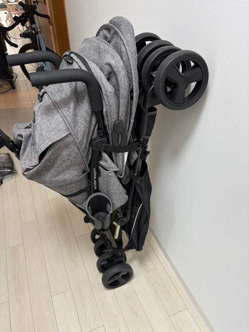 【美品】kinderwagon キンダーワゴン　DUOシティHOPⅡ 二人乗り