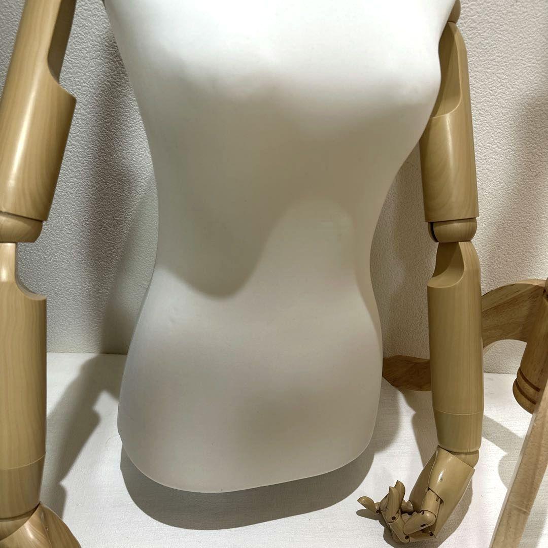 【即決大歓迎】上半身トルソー マネキンディスプレイ スタンド付き