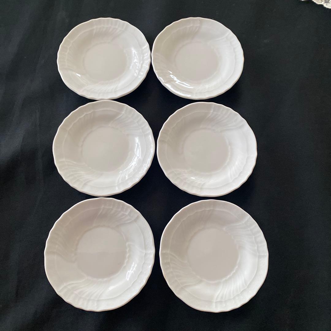 リチャードジノリ　ベッキオホワイト　ミニプレート6枚　豆皿