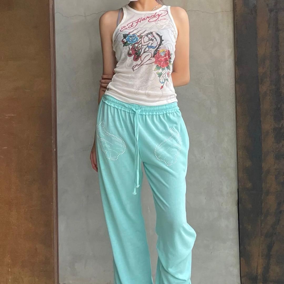 トップス Sculptor X Ed Hardy Sheer Tank Top