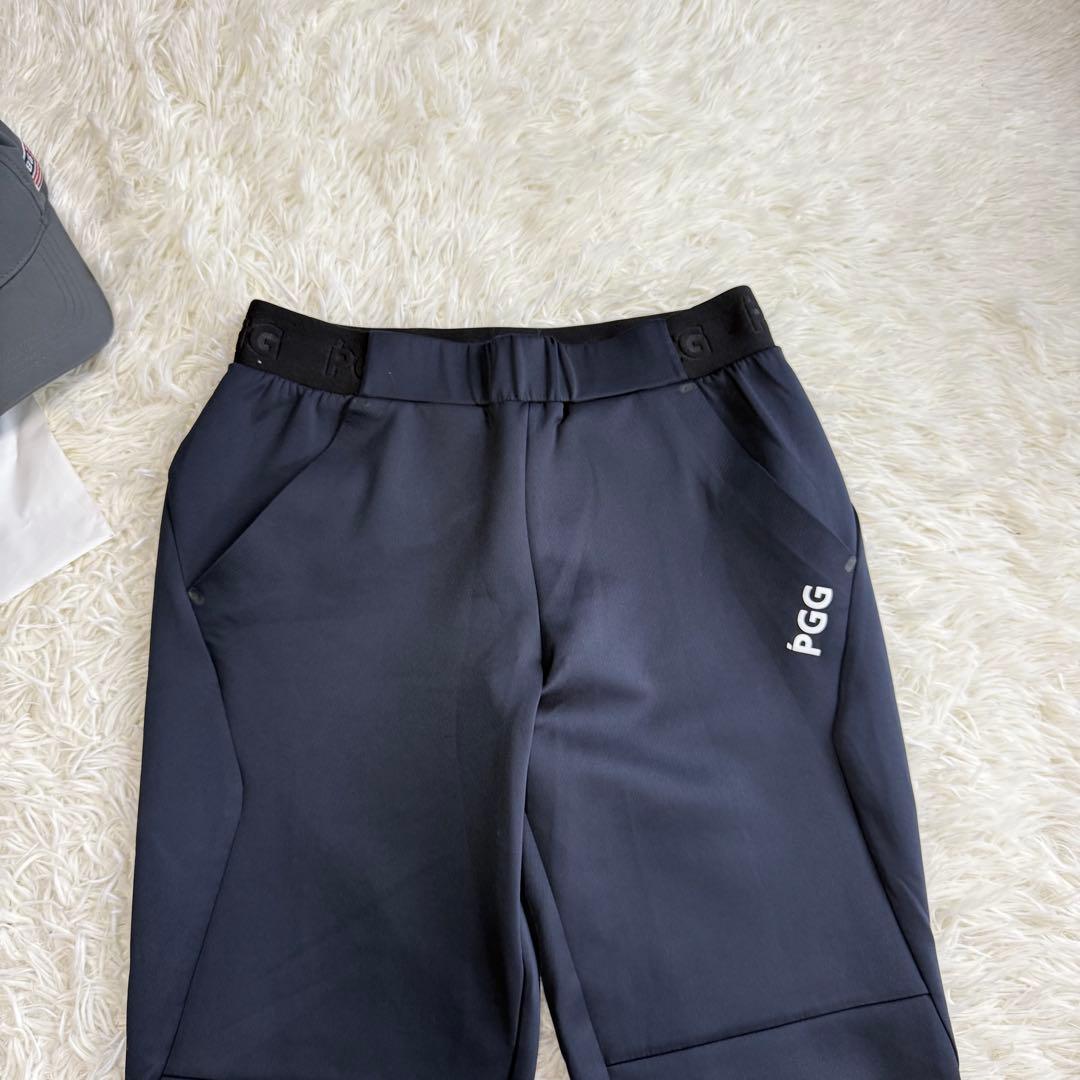 【パーリーゲイツ】極美品 セットアップ ネイビー 5サイズ pgg メンズ