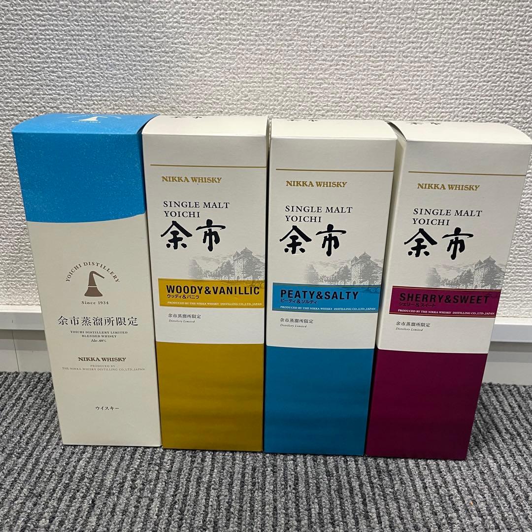 Nikka Whisky 余市　Yoichi 余市蒸留所限定　4本セット
