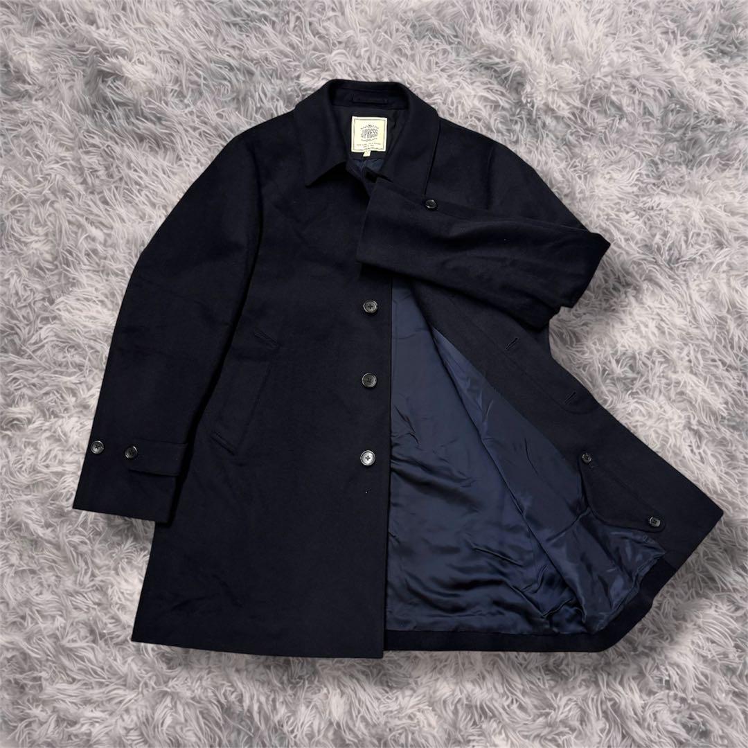 J.PRESS ジェイプレス カシミヤ ステンカラー ウール コート チンスト