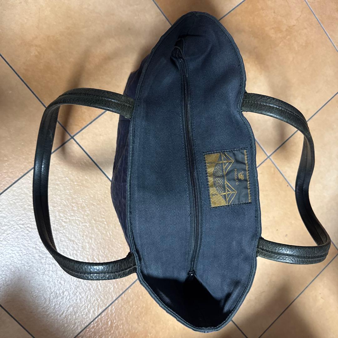 希少　postalco ネイビー ブリッジバッグ