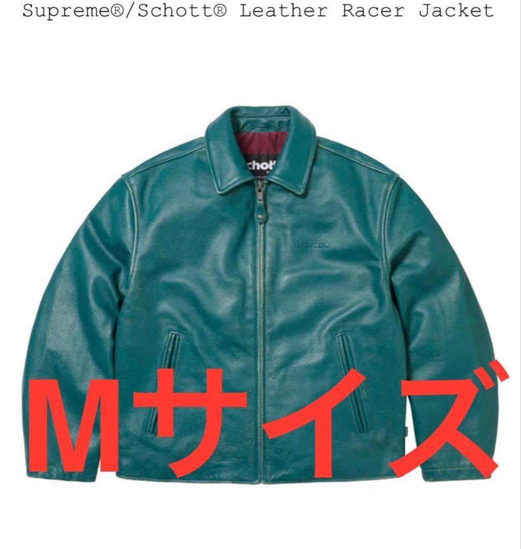 ジャケット・アウター Supreme x Schott Leather Racer Jacket M