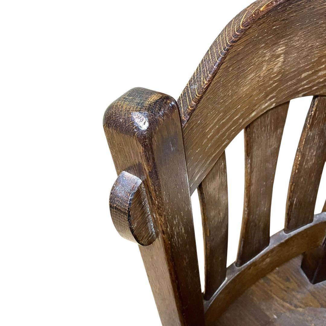 起立木工 ダイニングチェア① オーク無垢 カントリー風 木製椅子 オランダ製