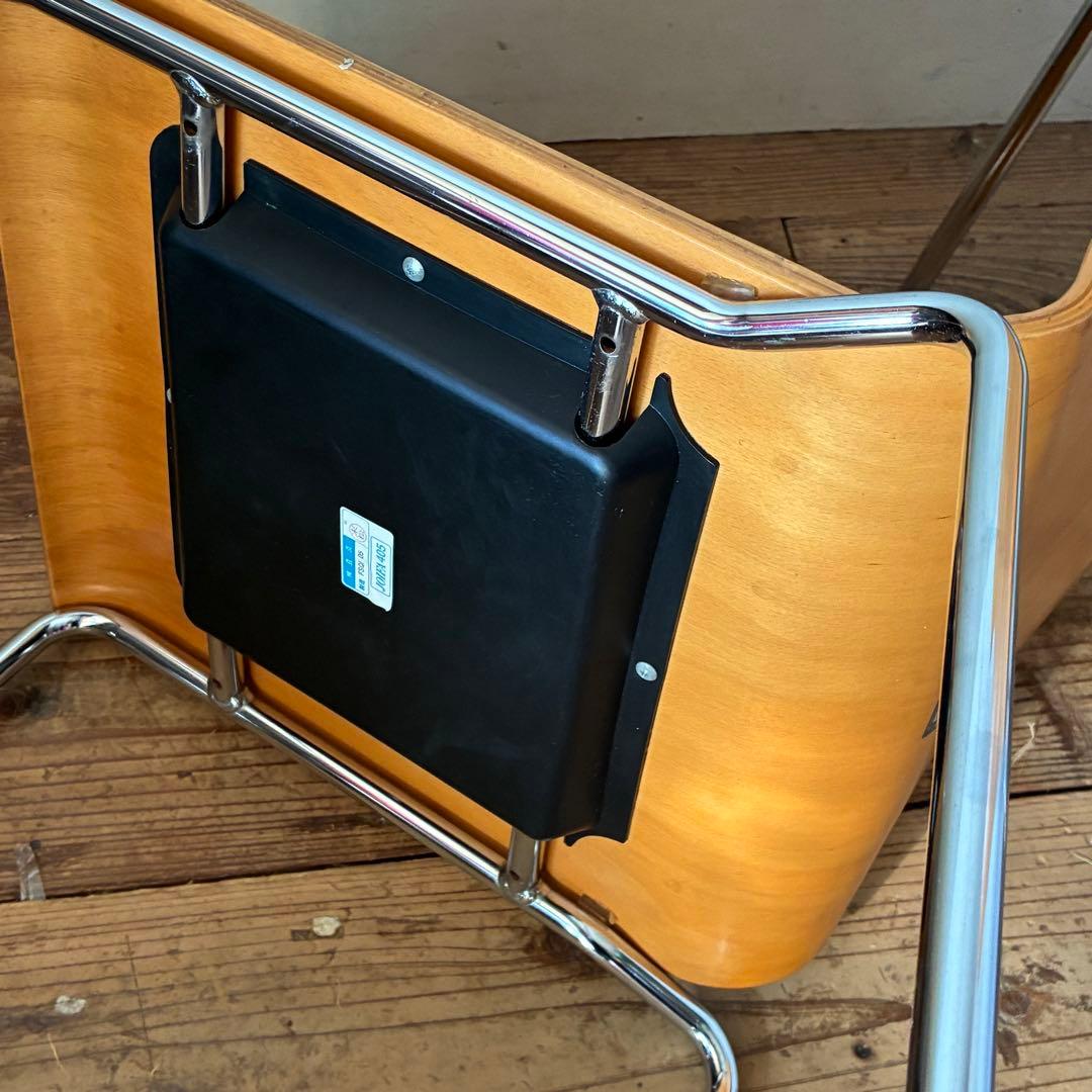 2脚セット ヴィンテージ プライウッド スタッキングチェア