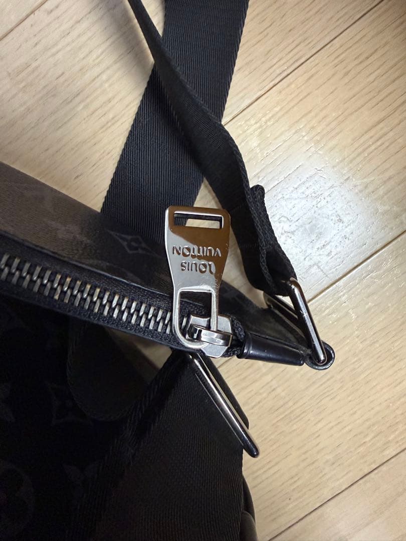 美品 ルイヴィトン モノグラム エクリプス バムバッグ ボディバッグ 黒