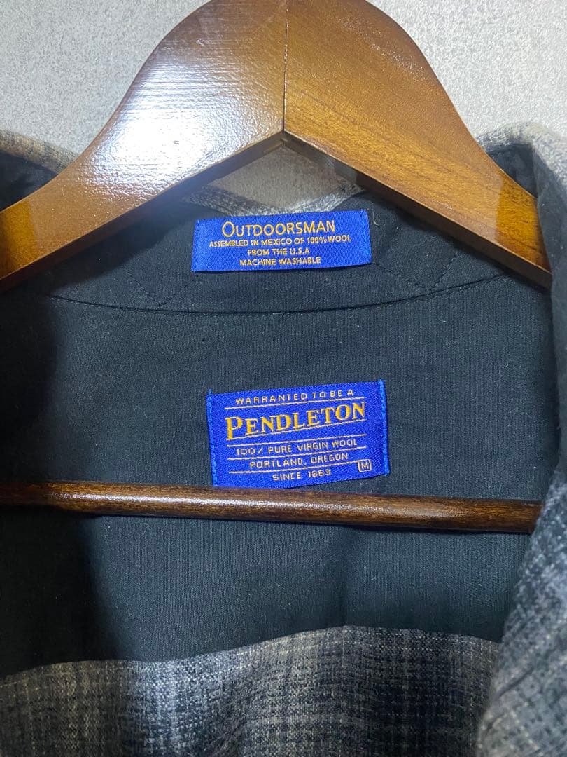 Pendleton 90's ウールシャドーチェックシャツ