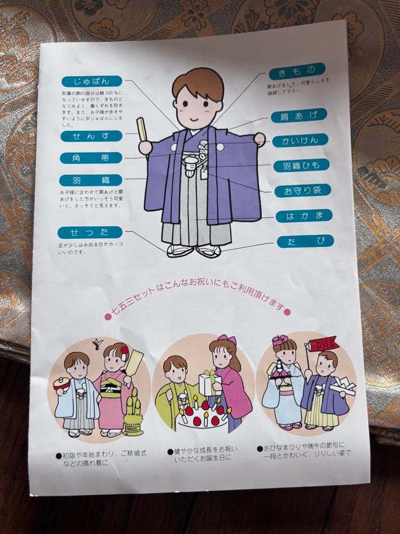 七五三　5歳　男の子　日本製　フルセット 箱無し