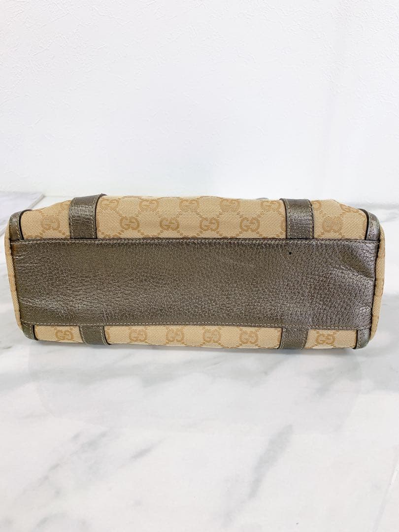 ＋GUCCI GG 柄 ハンドバッグ ミニボストン　アビー　キャンバス　グッチ