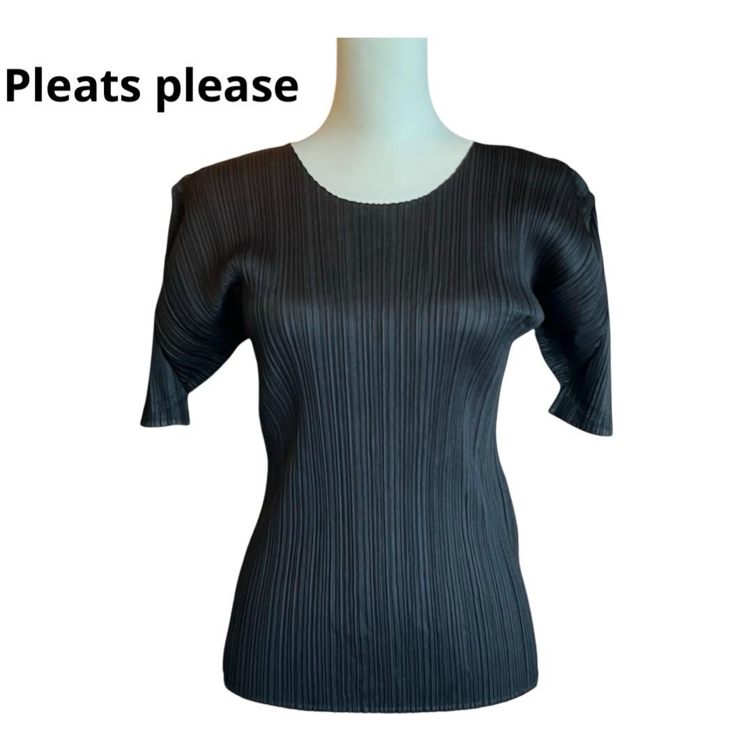 PLEATS PLEASE プリーツプリーズ　半袖 L　カットソー　Tシャツ
