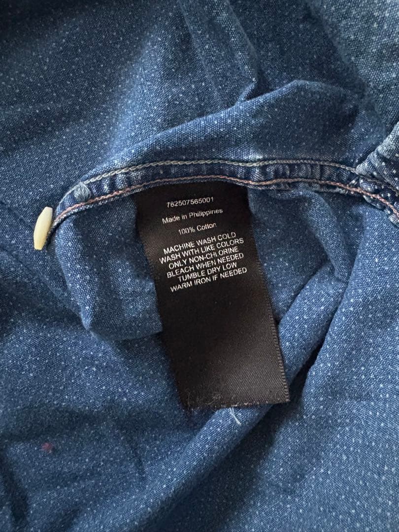 値下！RRL doubleRL ダブルアールエル　長袖シャツ　ダンガリーシャツ