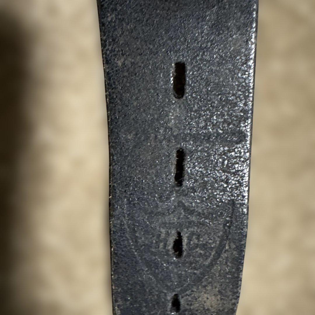 32inch HTC 希少　フラワースタッズベルト　ブラック　茶芯