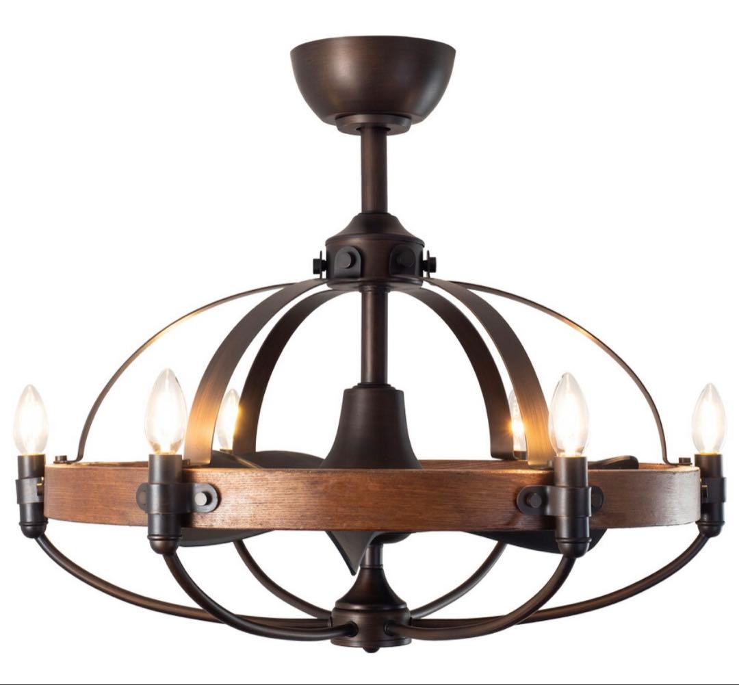 ファンデリアシリーズ】6灯 シーリングファンライト