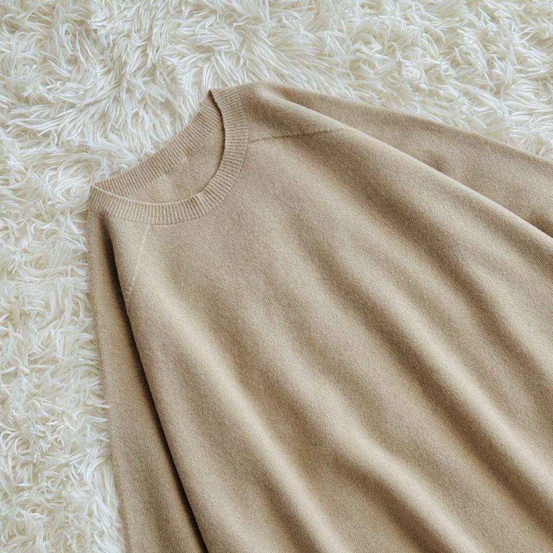 【極美品】ドゥーズィエムクラス　CAPRIクルーネックプルオーバー　ベージュ