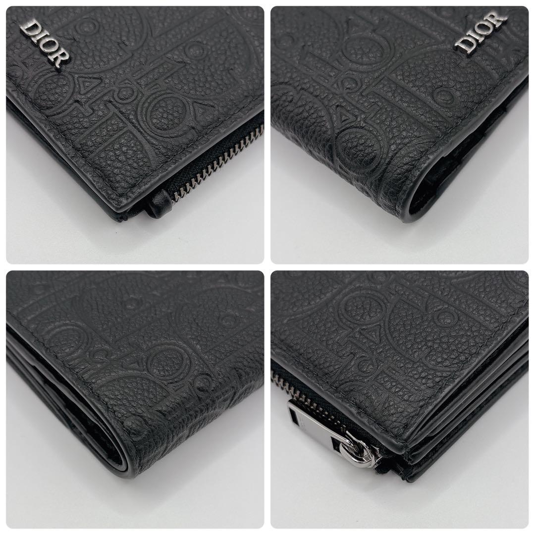 新作 現行品 ほぼ未使用 Dior ディオール 2つ折りウォレット グラビティ