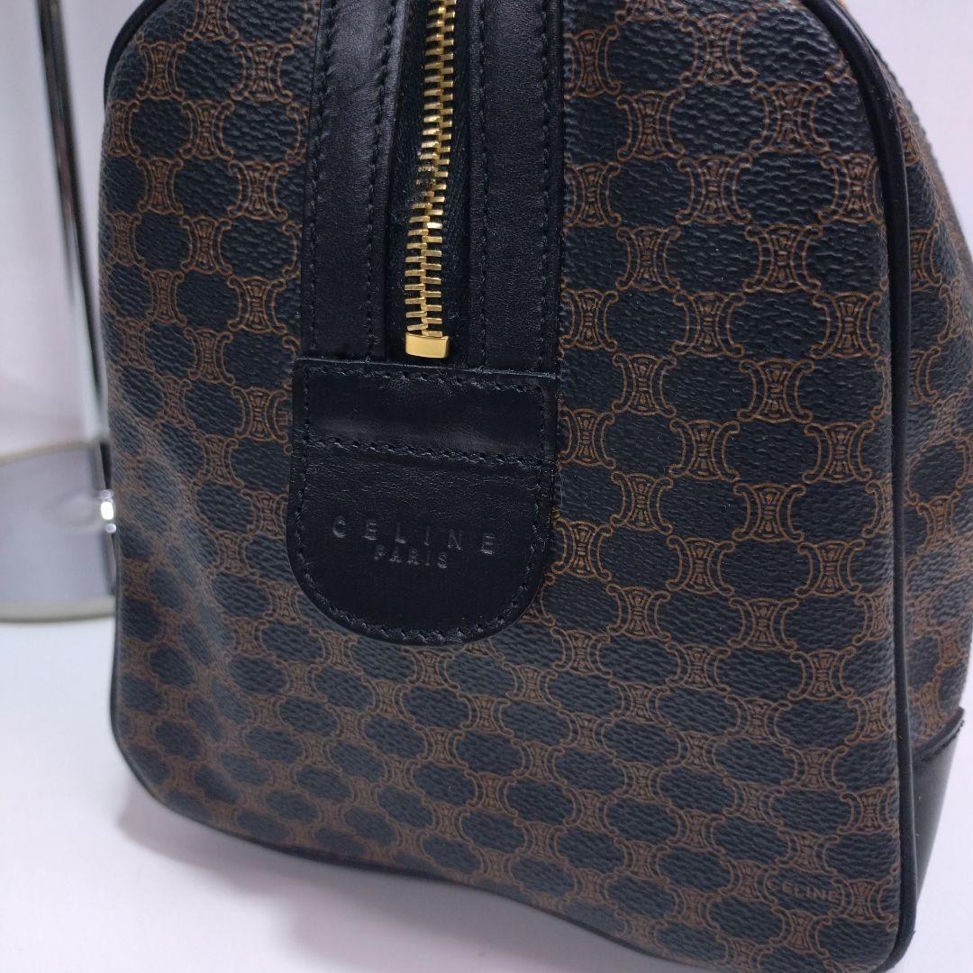 CELINE/セリーヌ　マカダム　PVC ミニボストン　ブラック　美品