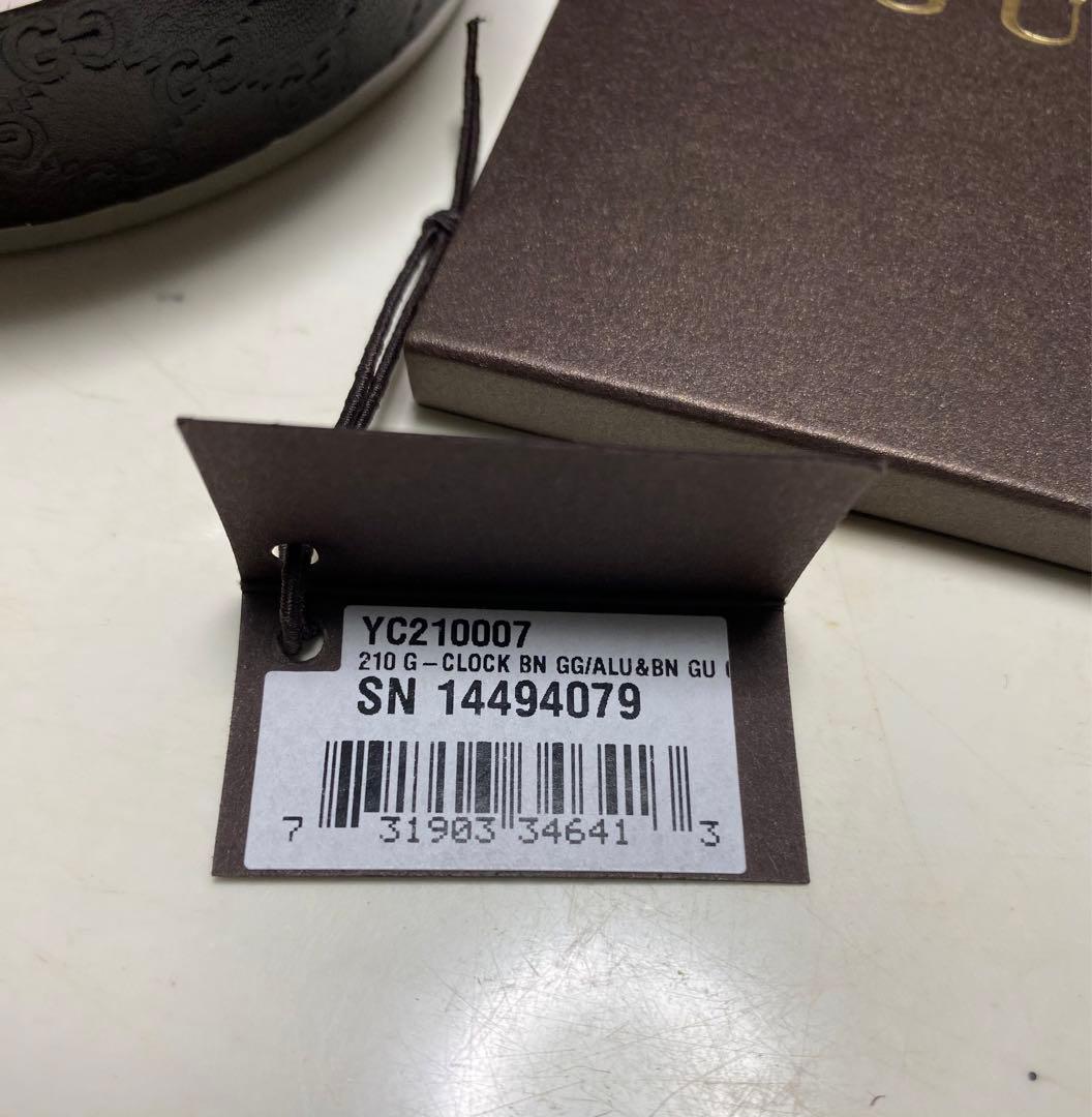 グッチ◆GUCCI◆置き時計◆シマ◆YC210007◆シェリーライン◆未使用品