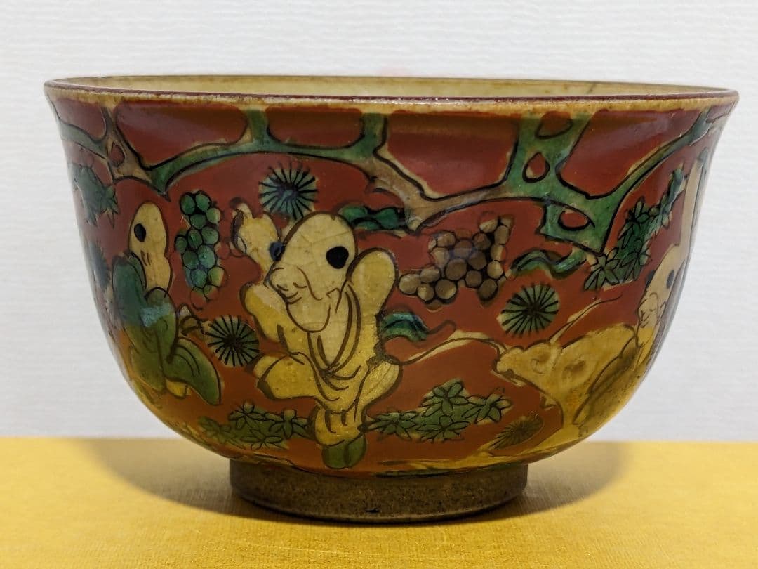 ⭐青木木米 京焼 江戸時代 煎茶器 南画赤絵 煎茶碗 酒器 茶碗 骨董品