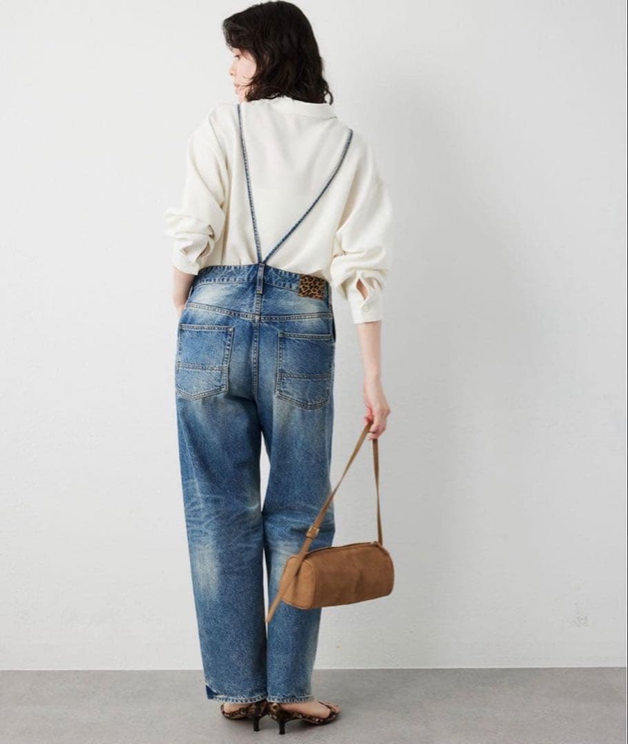 ウィムガゼット デニムサロペット・オーバーオールインディゴブルー Free