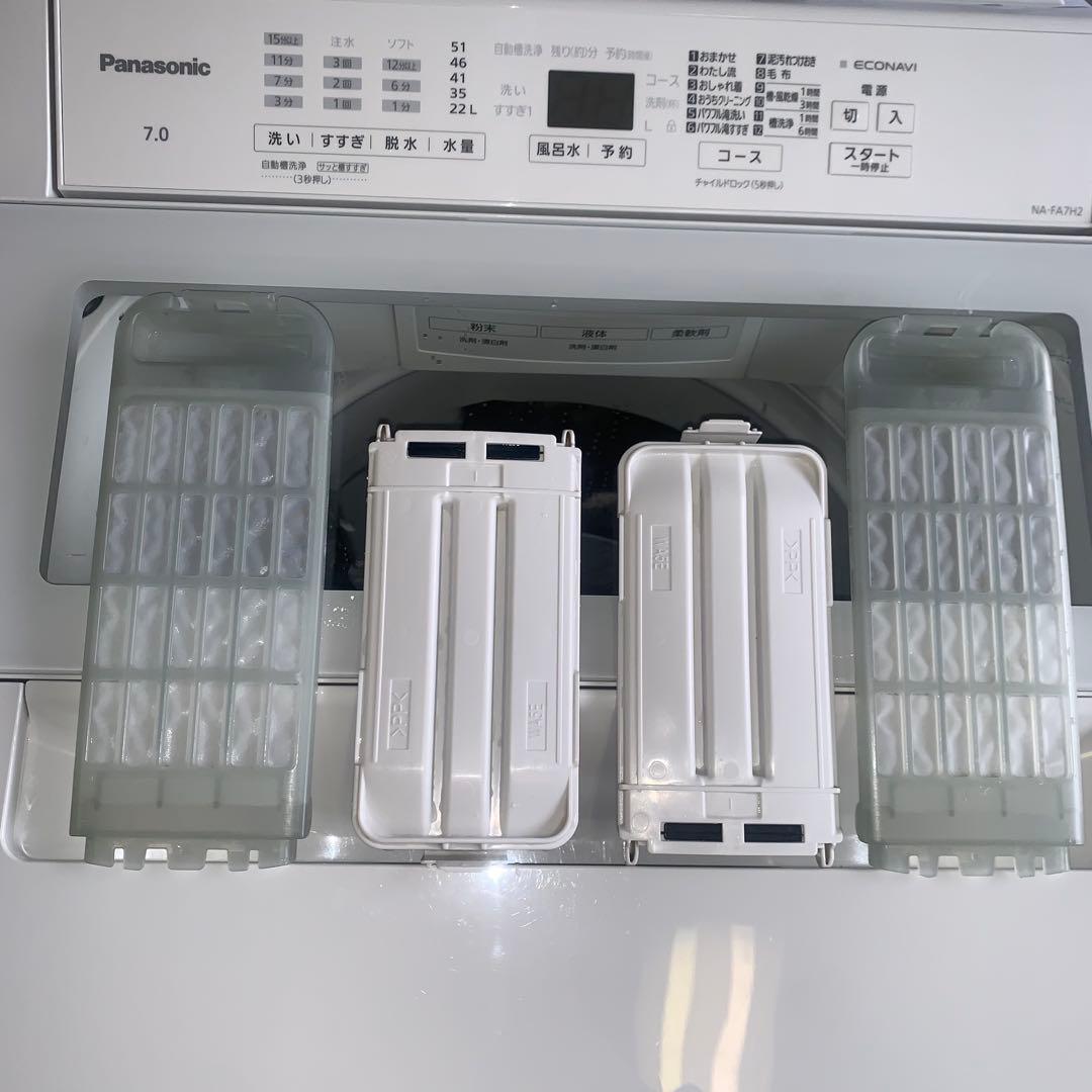 12h18.Panasonic 7kg 全自動洗濯機 NA-FA7H2 24年製